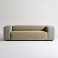 Modernes Polstersofa, mit klarer Formgebung, Farbe: grau