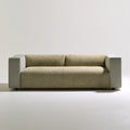 Modernes Polstersofa, mit klarer Formgebung, Farbe: grau