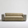 Modernes Polstersofa, mit klarer Formgebung, Farbe: grau